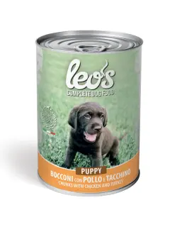 Leo's Puppy Chunks with Chicken and Turkey 415 g